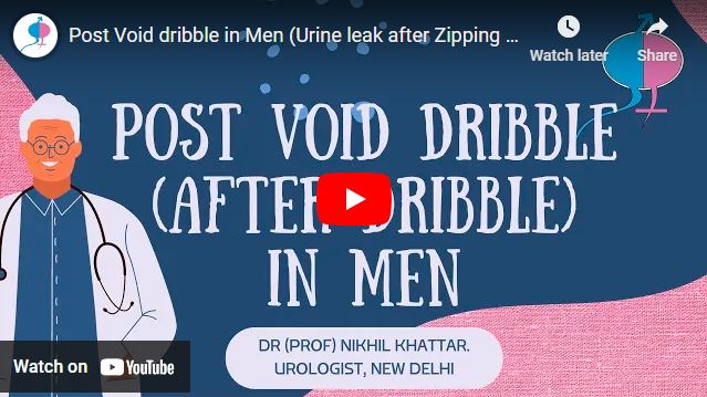Post Void dribble in Men (Urine leak after Zipping up!!)